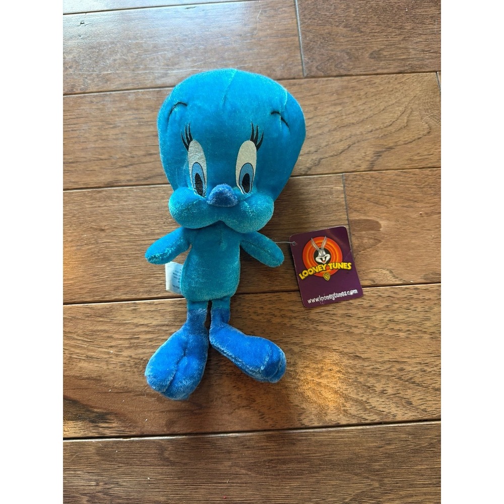 Blue Tweety Bird Plush 8" Looney Tunes with tag